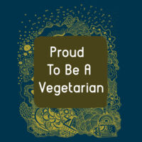 Proud To Be A Vegetarian State Mens Teez Design