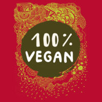 100% Vegan Men's Staple Regular Fit Tee Design
