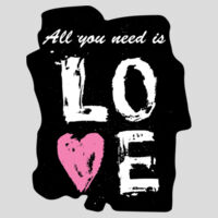 All You Need Is Love AS Colour Block Tee Design