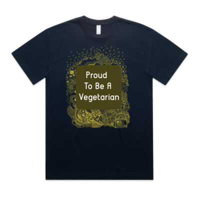 Proud To Be A Vegetarian State Mens Teez Thumbnail