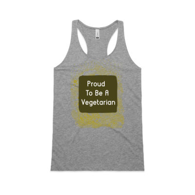Proud To Be A Vegetarian Women's Balance Racerback Thumbnail