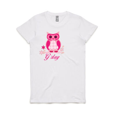 Gday Owl Women's Maple Crew Neck Tee by 'AS Colour' Thumbnail